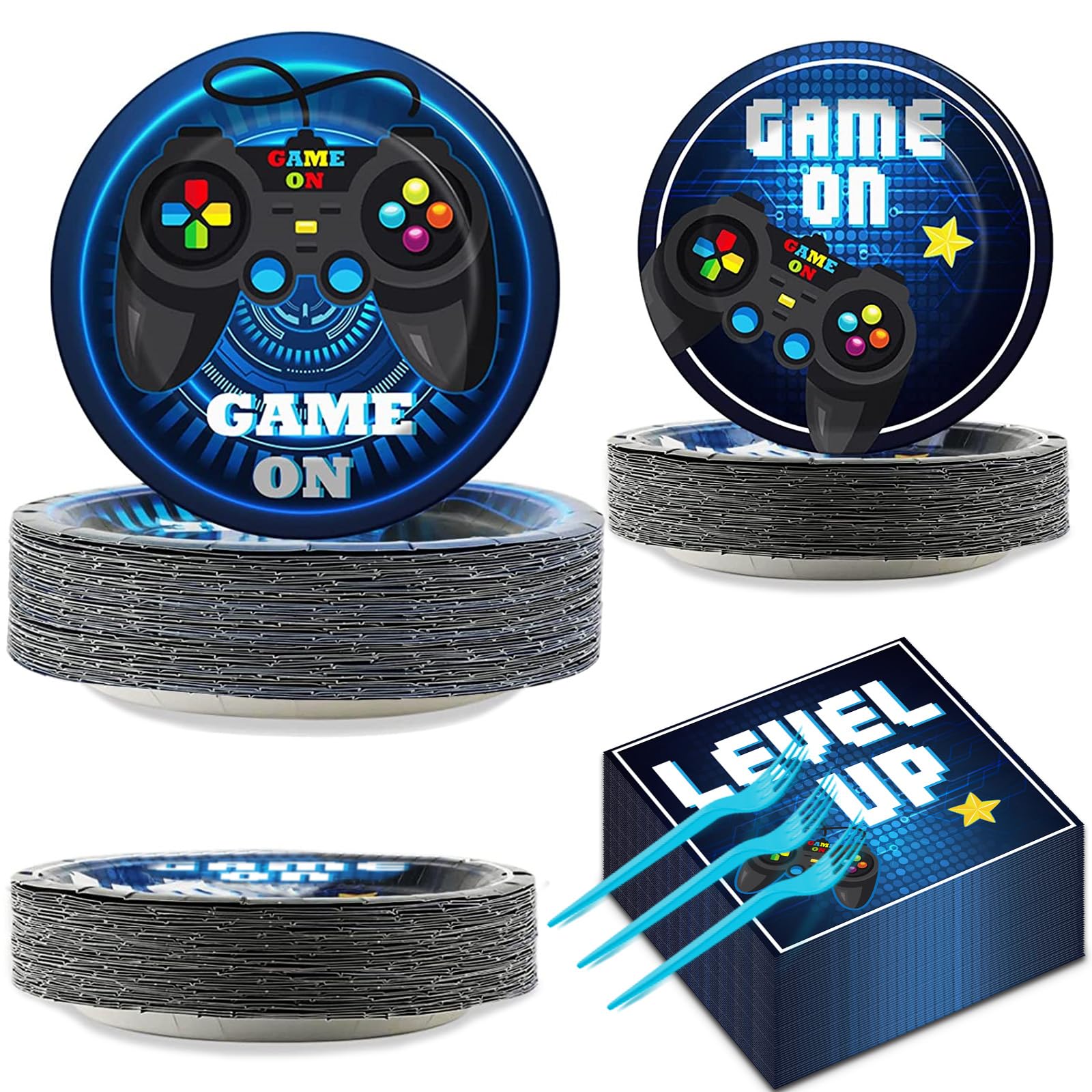 Amazon.com: gisgfim 200 Pcs Video Game Party Favors Supplies Paper